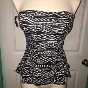 ❌SOLD❌ on ThredUp—Tribal Peplum Top